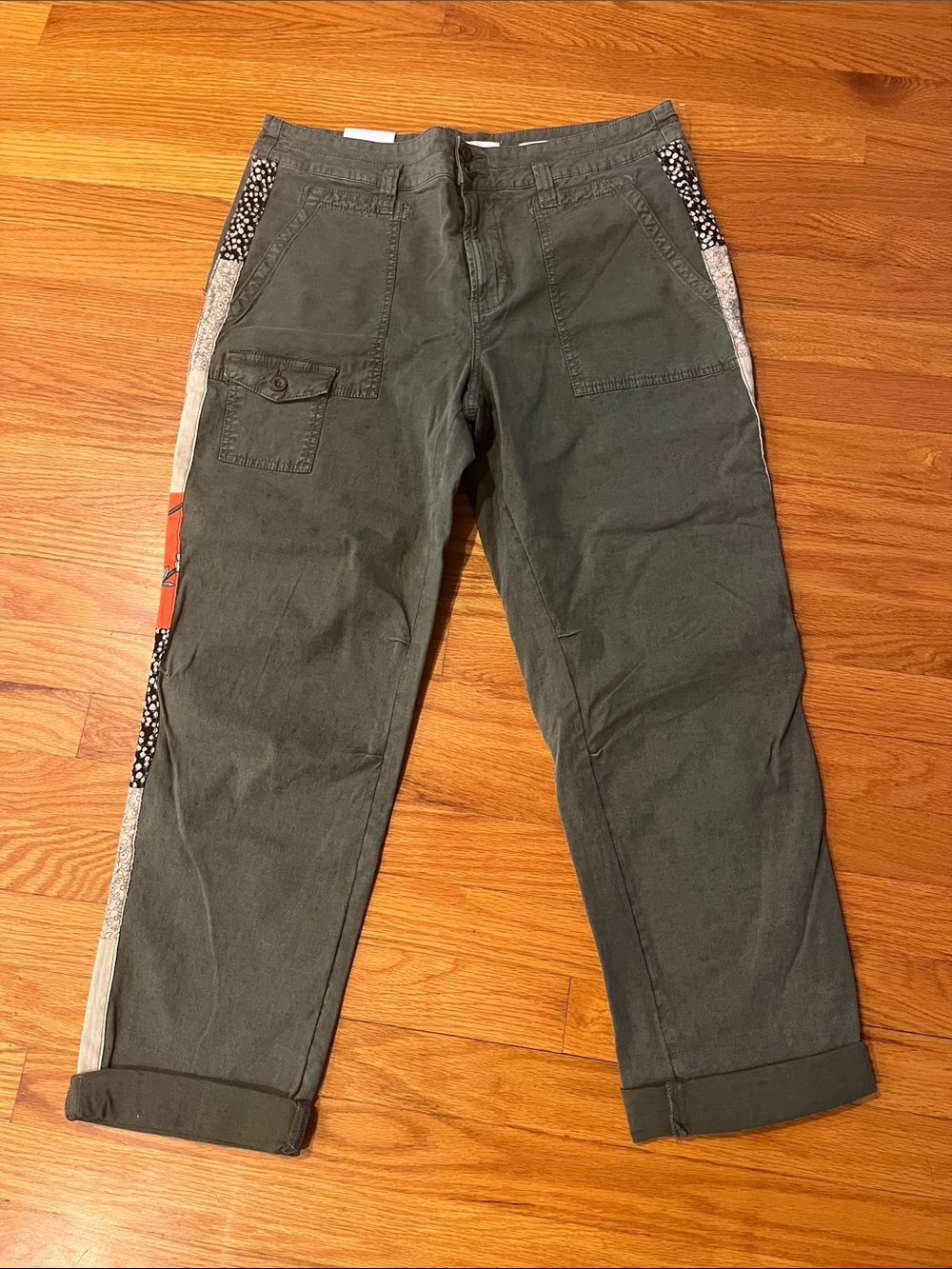 Anthropologie the Wanderer Utility Pants with Side & Back Patches 29 NWT